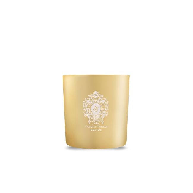 Tiziana Terenzi Cassiopea Gold Glass With Decration, Wooden Wick, Metal Lid - Uniseks svijeća