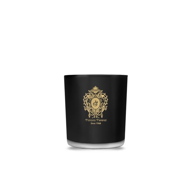 Tiziana Terenzi XIX March Black Glass with Wooden Wick and Metal Lid - Uniseks mirisna svijeća